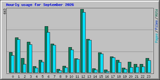 Hourly usage for September 2026